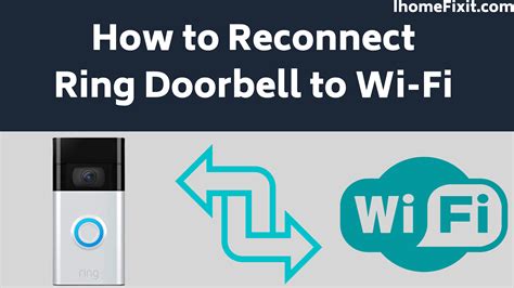 Wi-Fi Connection for Ring Doorbell Connectivity